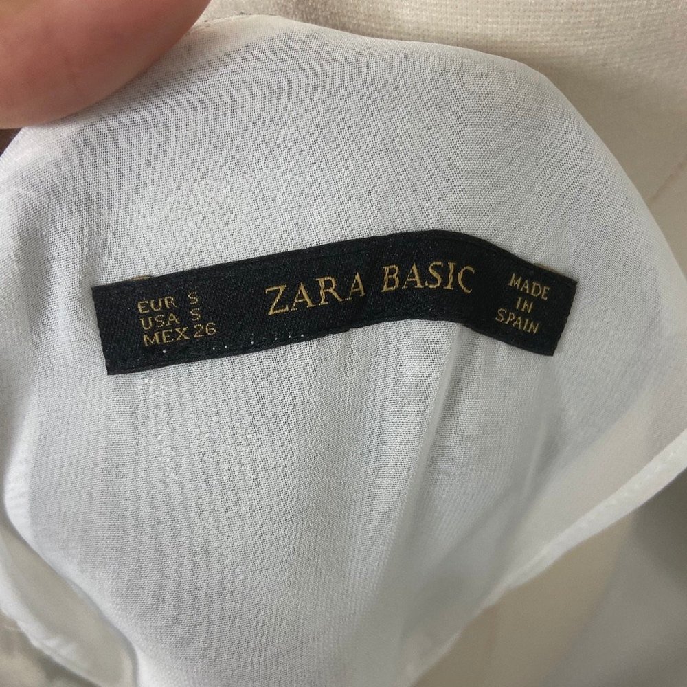 Zara Basic Lightweight Gray Combo Sleeveless Dress - Picture 6 of 6